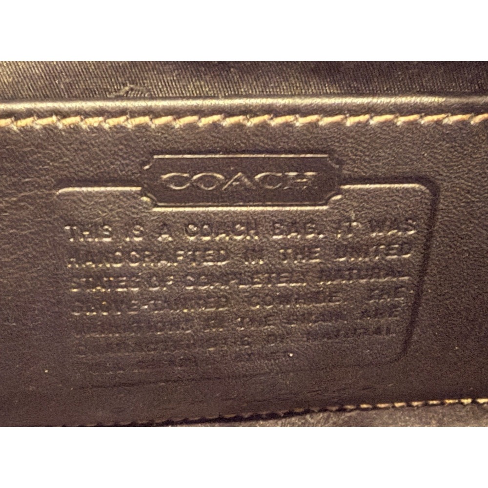 Vintage Coach 9311 Bleecker Demi Mini‎ Black Leather Wristlet USA - Picture 4 of 6